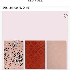 kate spade™ Dance Floor Dot Notebook 3 pack sealed
